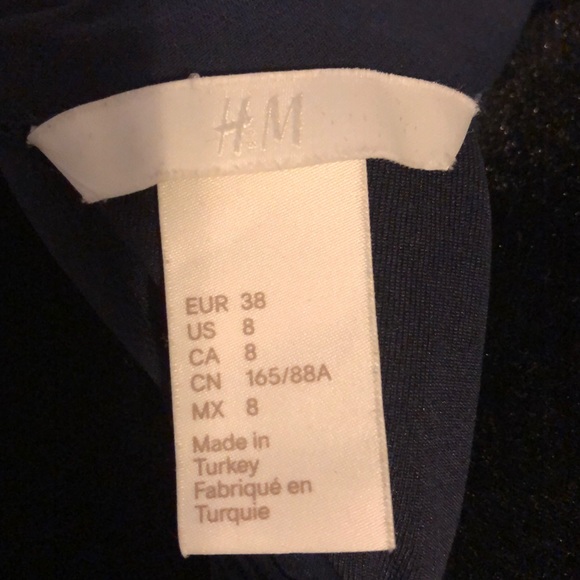 H&M Halter Neck Pleated Colour Block Dress - Picture 6 of 8